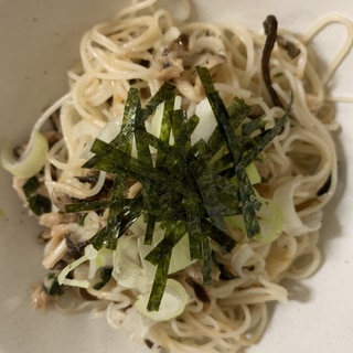 塩昆布を使った和風まぜそうめん